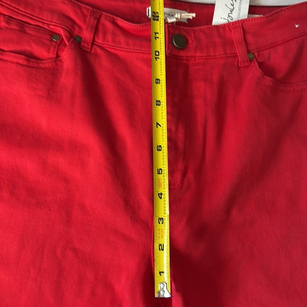 Joules Red High Rise Skinny Jeans - Stretch Denim (size 12) - Picture 10 of 12